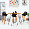 2x Breakfast Bar Stool High Chair PU Leather Kitchen Chrome w/Footrest Home Shop