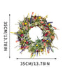 Spring Summer Dry Flower Garland Front Door Decor Eternal Flower Home Decor