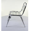 Aluminium Chrome Bistro Table Square Round Stacking Chair Cafe Outdoor Furniture