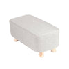 Linen Fabric Footstool Foot Rest Stool Pouffe Ottoman Seat Living Room Furniture