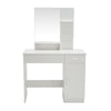 Dressing Table Stool Bedroom Vanity Set Makeup Desk w/Mirror,Drawe