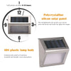 6x Super Bright Solar Powered LED Door Fence Wall Lights Outdoor Garden Lamp UK