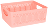 Small Large Plastic Storage Basket Home Kitchen Office Stackable Container Box