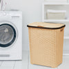 Laundry Basket Washing Clothes Storage Hamper Rattan Style Plastic Basket Large