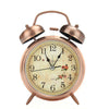 UK Night Light Classic Double Bell Desk Alarm Clock Quartz Movement Bedside Hot