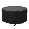 97cm Waterproof Fire Pit Cover BBQ Grill Patio 420PU UV Firepit Dust Protector