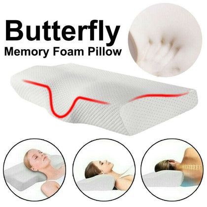 Breathe Memory Foam Sleep Pillow Contour Cervical Orthopedic Neck Support Pillow