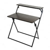 Study Coffee Table Foldable Computer Desk Laptop Double Layers Dark Walnut New