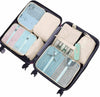 8Pcs Packing Cubes Luggage Storage Organiser Travel Compression Suitcase Bags UK