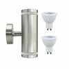 Stainless Steel Outdoor Garden Patio Shed GU10 LED Wall Lights IP65 Up Down Lamp