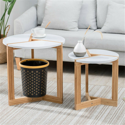 Scandinavian Coffee Table Side Table End Table Solid Wood Legs Home Living Room