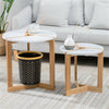 Scandinavian Coffee Table Side Table End Table Solid Wood Legs Home Living Room