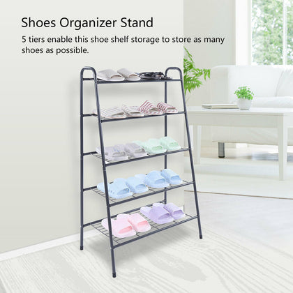 Metal Shoe Rack Storage Organizer Stand Shelf Holder 6-10 Pairs Space Saving