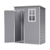 Large Outdoor Plastic Garden Tools Storage Shed Bike Shed Lockable 6x4.4ft/5x4ft