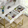 Vanity Set Dressing Table with Mirror Drawers & Stool Elegant Bedroom Furniture