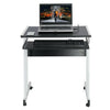 Home Office Computer Desk Study PC Writing Table Workstation Shelf Furniture UK