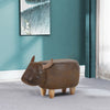 Animal Footstools Upholstered Ottoman Cushion Padded Seat Rest Stool Pouffe Gift