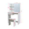 White Dressing Table Set Makeup Vanity Desk Bedroom w/ Drawer&Mirror&