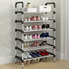3/4/5/6 Layer Metal Shelves Shoe Rack Organiser Storage Stand Display Shelf Home