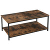 Coffee Table 2 Tiers Industrial Centre Table Side Table Wood End Table