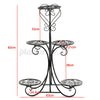 5 Tier Metal Plant Stand Flower Pot Rack Display Garden Patio Outdoor Indoo