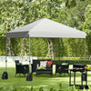 8 FT Pop Up Canopy Tent Straight Leg Beach Shelter UV Fire Resistant Waterproof