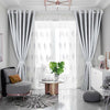 Thermal Blackout Ready Made Eyelet Ring Top Pair of Curtains with Free Tie Backs