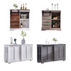 Storage Cabinet with Sliding Door Barn Door Sideboard Cupboards for Kitchen Room