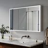 LED Bathroom Mirror Cabinet With Bluetooth Shaver Socket Large Storage 1050x650