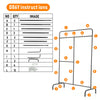 Heavy Duty Metal Clothes Rail Storage Garment Shelf Hanging Display Stand Rack
