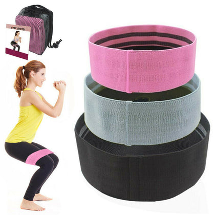 3pcs Resistance Bands Heavy Duty Hip Circle Glute Leg Booty Bands Set Non Slip