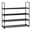 4 Tier Shoe Rack Shoe Tower Shelf Shoe Storage Organizer Cabinet Holds 16 pairs