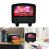 1000W Portable Electric Heater Fan Mini Fireplace Warmer LED Flame Home Office
