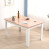 Modern Wooden Dining Table Pine Solid Kitchen Home Furniture Oak&White