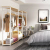 Heavy Duty Large Open Wardrobe Clothes Rail Rack Coat Hanging Garment Shelf