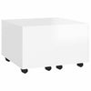 Home Storage Coffee Table High Gloss White 60x60x38 cm Chipboard Living Room