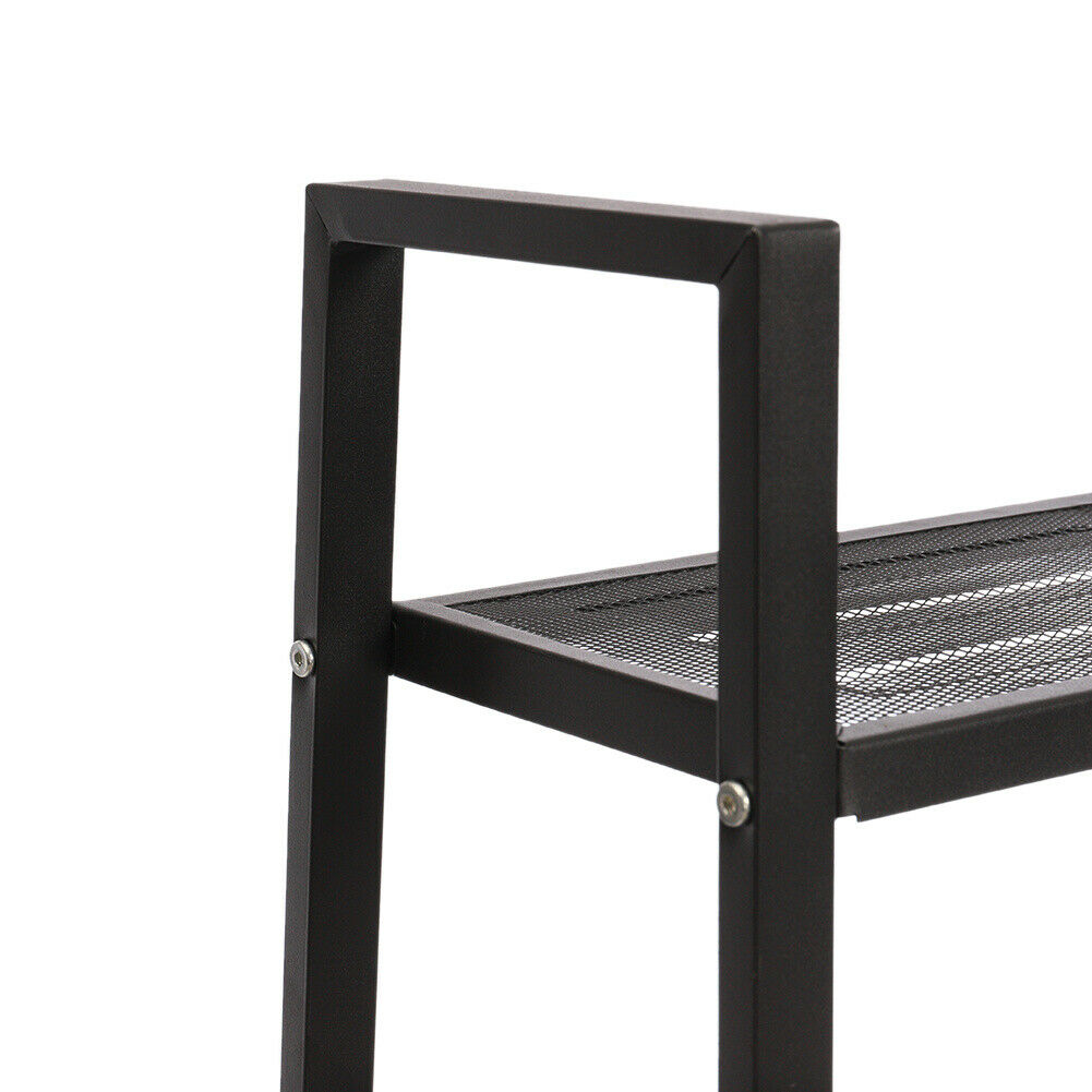 Industrial Style Ladder Bookcase Storage Shelf 4 Tier Display Stands Living Room