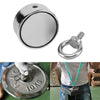 500KG Fishing Magnet Double Sided Round Recovery Salvage Neodymium 75mm