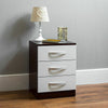 Drawer Chest Wardrobe Dressing Table High Gloss Bedroom Set White & Walnut