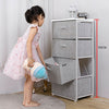 Fabric Chest of Drawers Cabinet Storage Unit Bedside Table w/ 2/3/4/5 Drawers UK