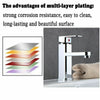 Bathroom Basin Sink Tap Mixer Monbloc Toilet Waterfall Taps Chrome Brass Faucet