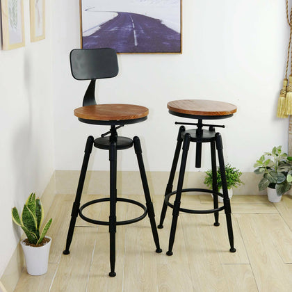 Breakfast Bar Stools Seat Dining Chair Industrial Retro Vintage Kitchen Christma