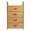 3/4/6 Drawers Chest of Drawers Bedroom Storage Cabinet Fabric Organizer Unit Oak