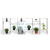 Wood Bookcase Bookshelf S Shape 6 Tier Shelves Free Shelving Storage Unit