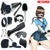 14pcs/set Adult Sex SM Toys Restraints Handcuffs Cuffs Bed Bondage BDSM Strap UK