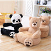 Baby Kids Plush Sofa Seat Children Bear Panda Soft Chair Toddlers Armchair Seat