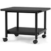 2-Tier Under Desk Machine Stand Mobile Printer Cart with Wheels for Home Office
