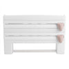 Kitchen Roll Dispenser Cling Film Tin Foil 4IN1 Wall Mounted Towel Holder Rack