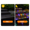 5M LED Rope Strip Tube String Fairy Solar Power Garden Party Outdoor Light