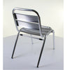 Aluminium Chrome Bistro Table Square Round Stacking Chair Cafe Outdoor Furniture